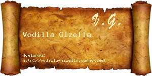 Vodilla Gizella névjegykártya