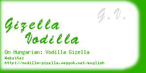gizella vodilla business card